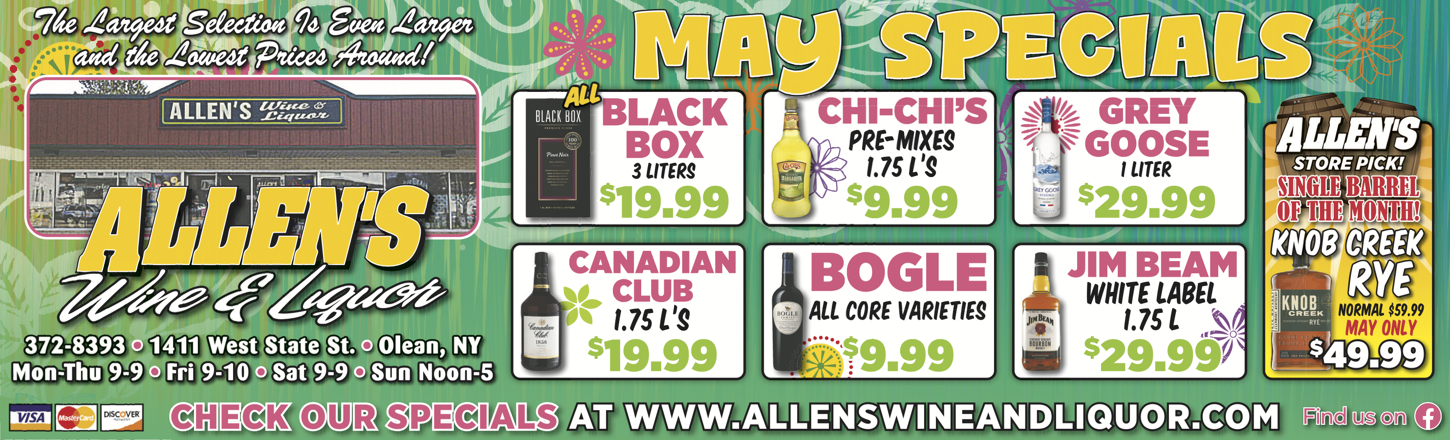 Allen's Wine & Liquor May Specials